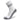 A high-performance athletic sock shows gray accents and arch support against a white background.